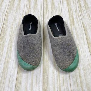 Mahabis Classic Gray Felt & Wool Detachable Slippers
